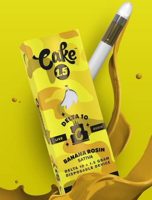 Cake Delta 10 THC 1.5gm Disposable Device with Live Resin